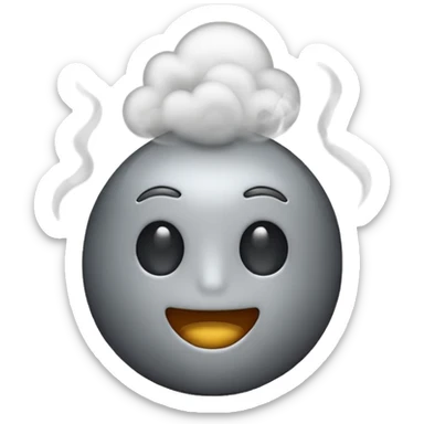 😎 emoji exhaling smoke sticker
