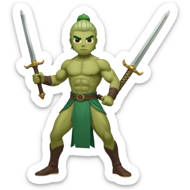 Use pepe as a foundation and turn it into Gan Ning sticker