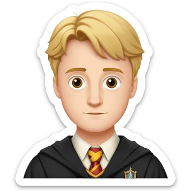Hugh Mitchell is colin creevey in harry potter, wear hogwarts uniform sticker