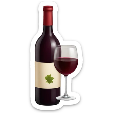Red wine  sticker