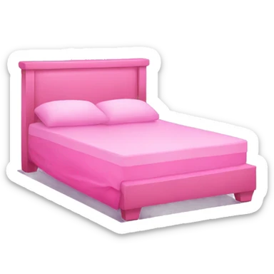 Pink waterbed  sticker