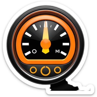Engine management warning light  sticker
