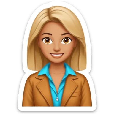 fashion designer woman gen z sticker