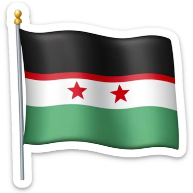 New syrian flag sticker