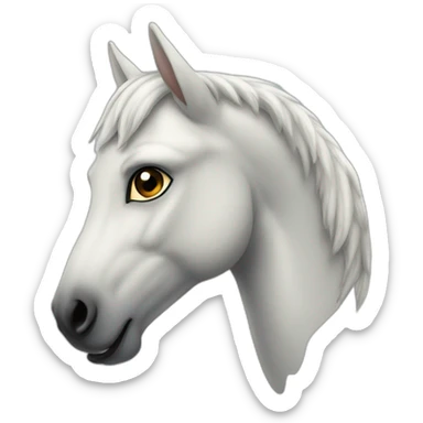 Pegasus with cat face sticker