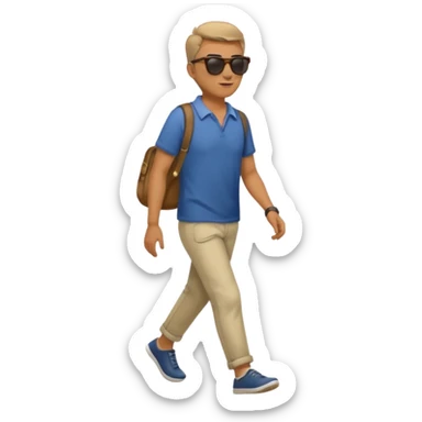 un homme qui marche sticker