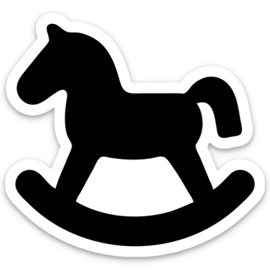 rocking horse sticker