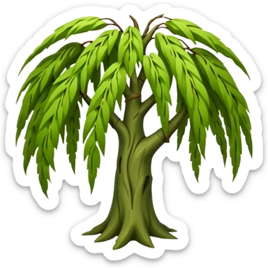 Weeping willow tree sticker