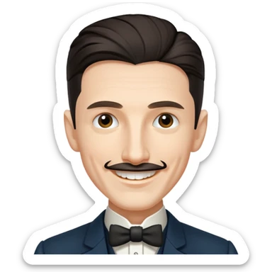 crazy Nikola Tesla sticker