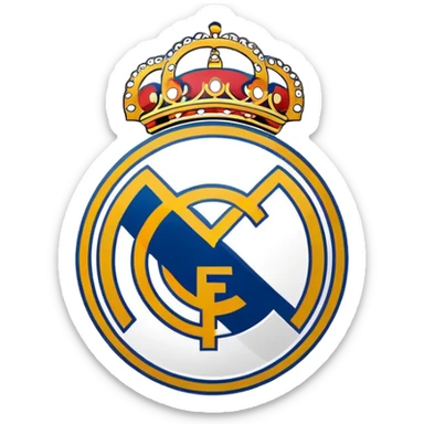 Real madrid logo sticker