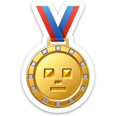 🏅 but in minecraft style sticker
