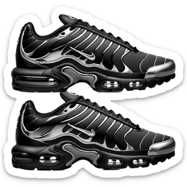 Nike Air Max Plus TN "Black Chrome" sticker