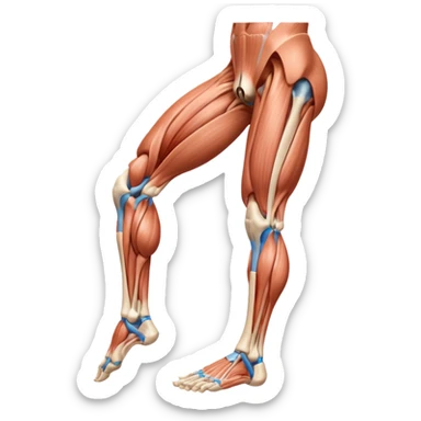 Create leg muscles sticker