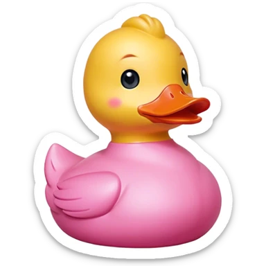 Pink rubber duck with CTS on the chest sticker
