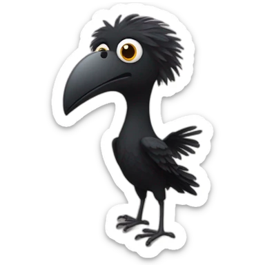 Un corbeau en tutu sticker