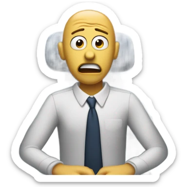 Edward munch the scream style on An airplane sticker