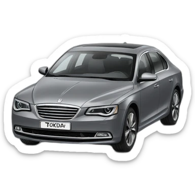 Śkoda Superb car grey sticker