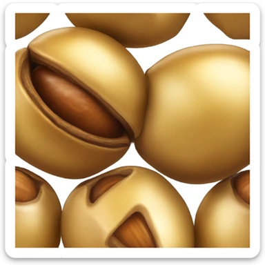 Gold buckeye sticker