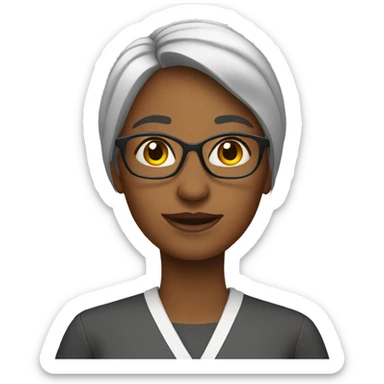 woman teacher sticker