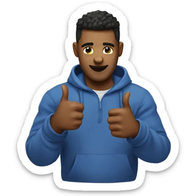 This emoji 😐 with two thumbs up sticker