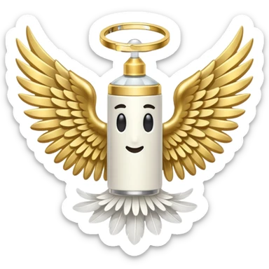 vape with wings and halo sticker