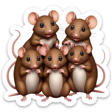 Rats love sticker