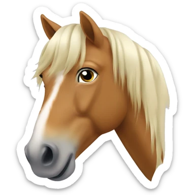 Horse Haflinger  sticker