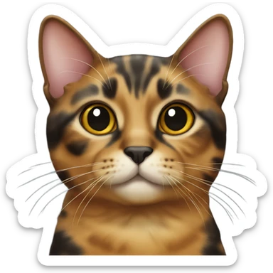 Tortishell cat sticker