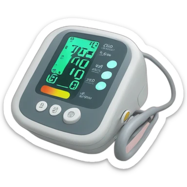 electric blood pressure light colours sticker