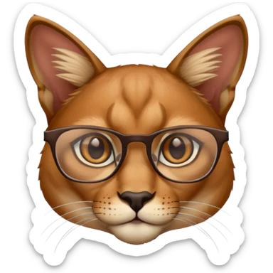 Caracal glasses  w sticker