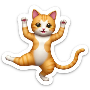 cat dancing  sticker
