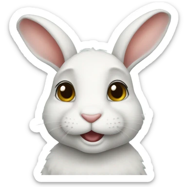 Bunny sticker