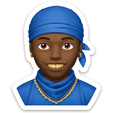 gangster crips sticker