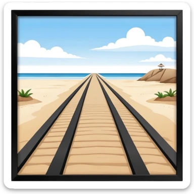 beach runway sticker