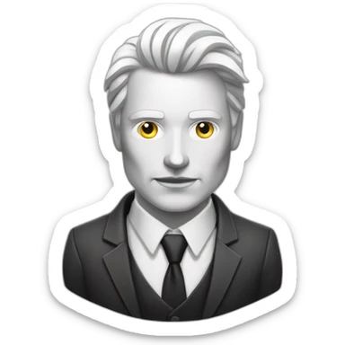 white skinned man head future cyberpunk banker crypto usd rich sticker