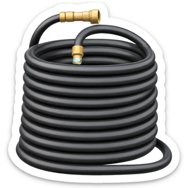 A Hose – coiled water hose sticker