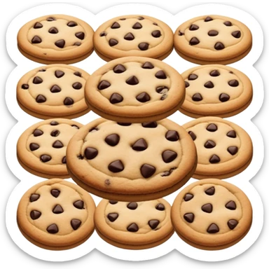 chocolate chip cookie sticker