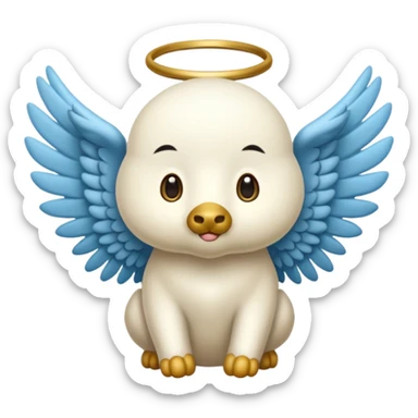 un animal ange de mongolie sticker