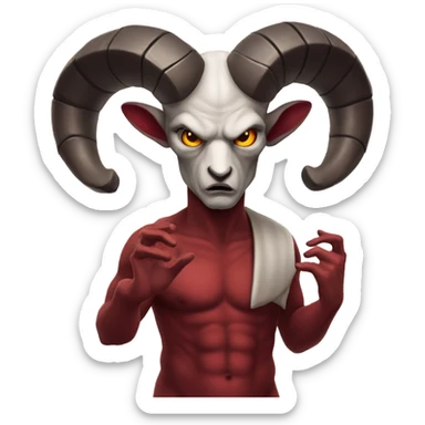 satan aries sticker
