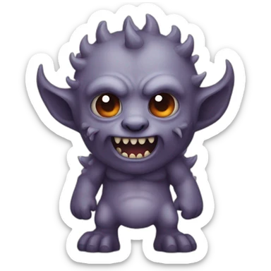 some sort of cave demon sticker