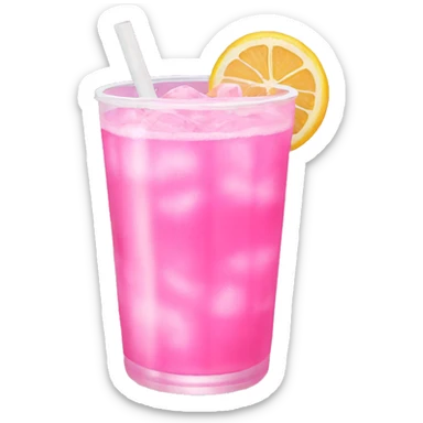 aesthetic pink drink  sticker