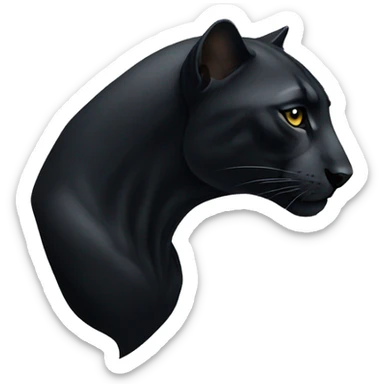 panthere noir sticker