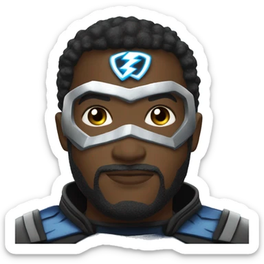 Dc’s Black lightning super hero sticker