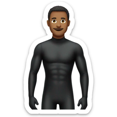 A male in a lycra catsuit sticker