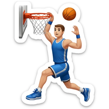 Basketball dunk  sticker
