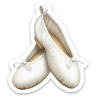 white ballet shoes  sticker