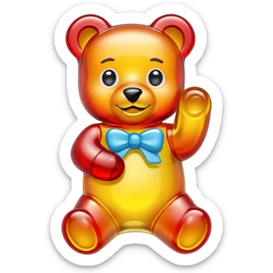 Haribo gummy bears packet sticker