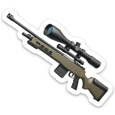 A sniper rifle  sticker