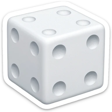 Sugar cube block sticker