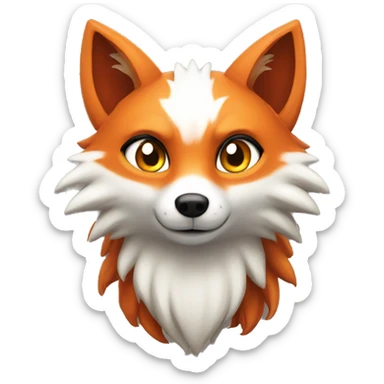Nine tailed fox  sticker